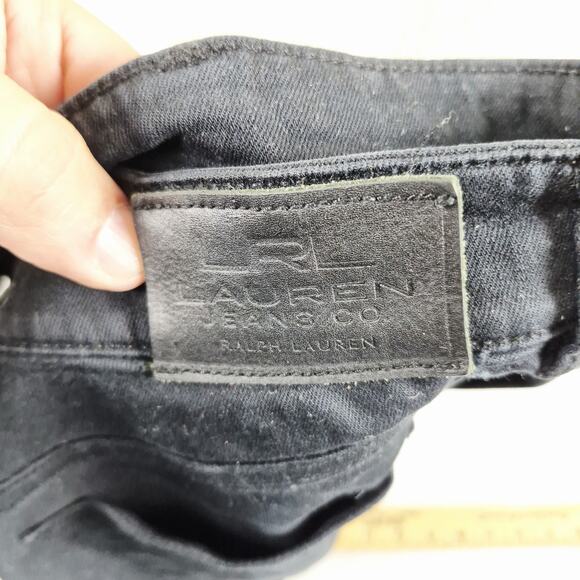 Lauren Ralph Lauren Heritage Jeans Co. Women’s Size 10 Black Stretch Denim Jeans - Picture 12 of 14
